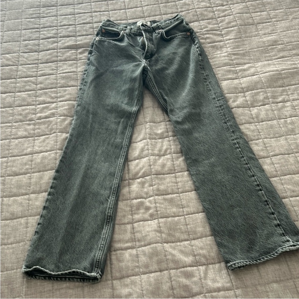 Agolde Straight leg black jeans, size: 24